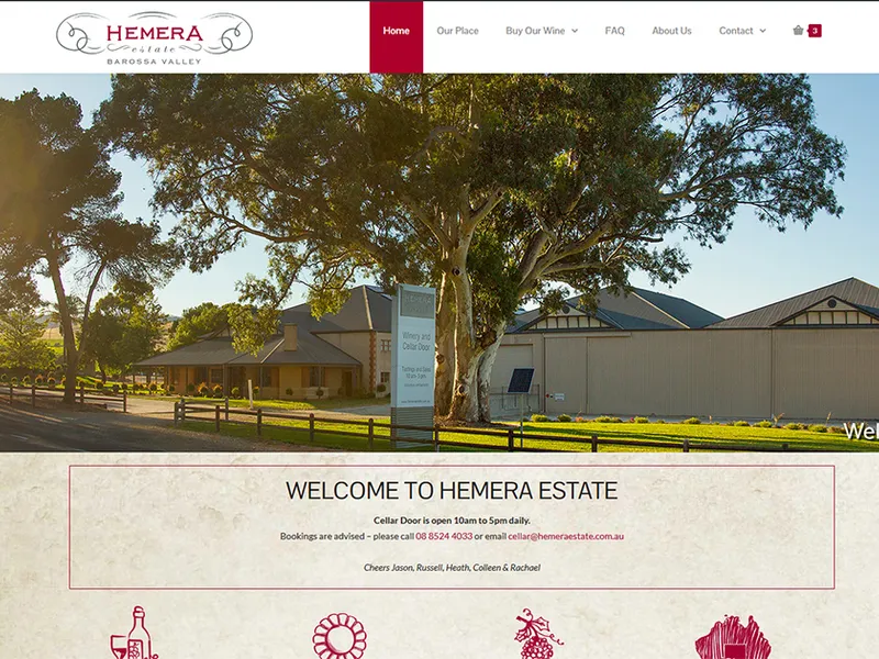 Hemera Estate winery in SA